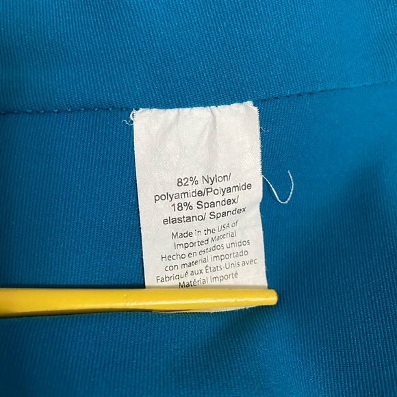 Beyond Yoga Alloy Ombre Leggings Women's Size L High Waisted Teal Gold Sparkle - Picture 6 of 9